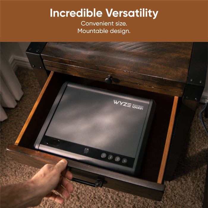 Wyze Gun Safe offers incredible versatility with its convenient size and mountable design.