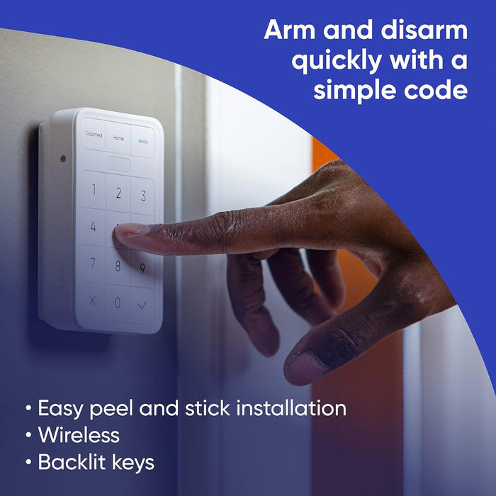 Arm and Disarm Quickly with a Simple Code - Easy Peel and Stick Installation - Wireless - Backlit Keys - Wyze Home.