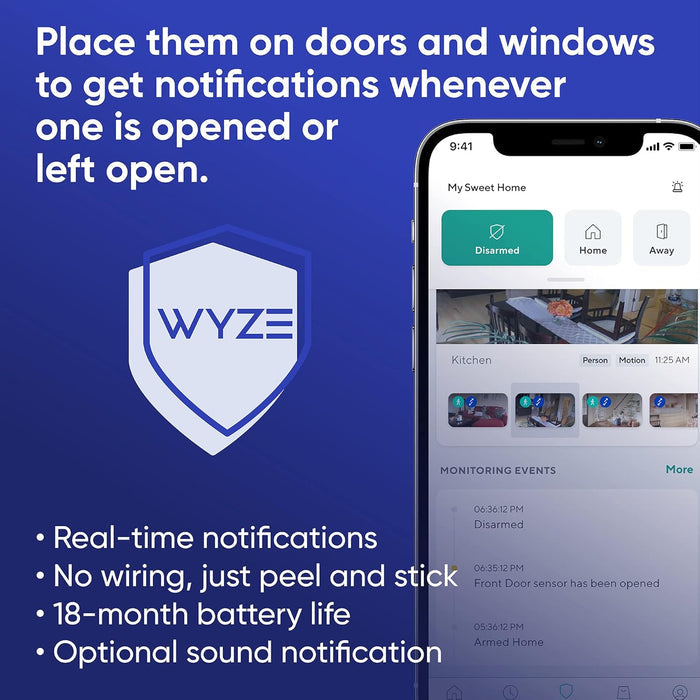 Wyze Home Monitoring Core Starter Kit - Keep your home safe with this smart system that includes a Wyze Cam.