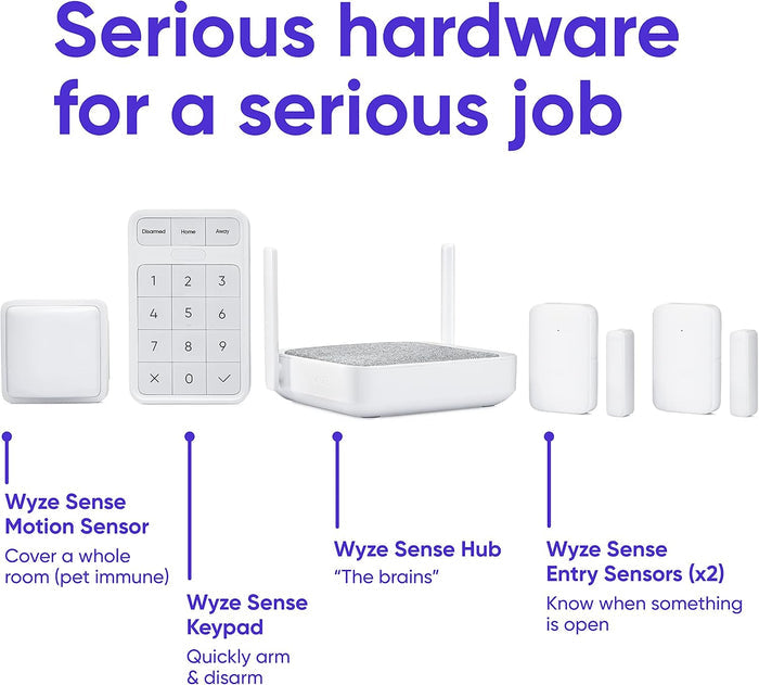 Wyze Home Monitoring Core Starter Kit: Keep your home safe with this smart system that includes a camera, motion sensor.