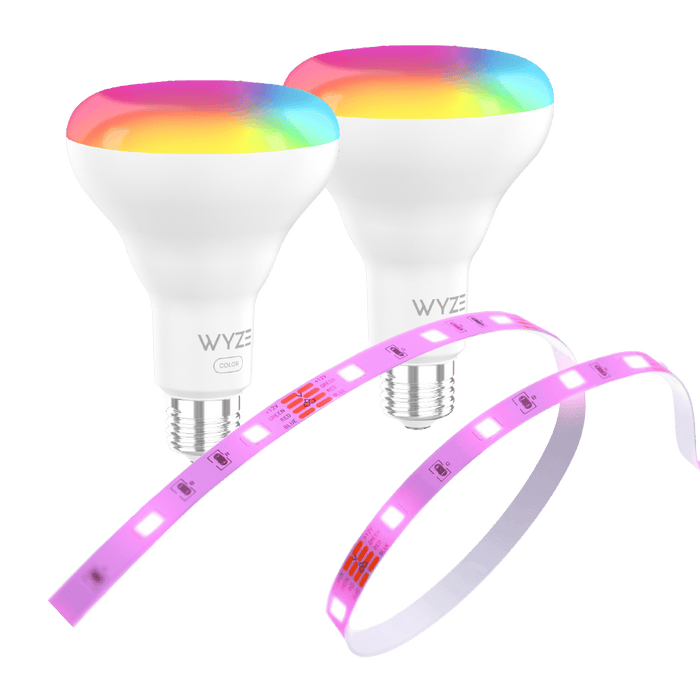 Wyze Light Party Bundle - bulbs and 32ft strip - 16M colors - RGB and tunable white - adjustable brightness - party lights.