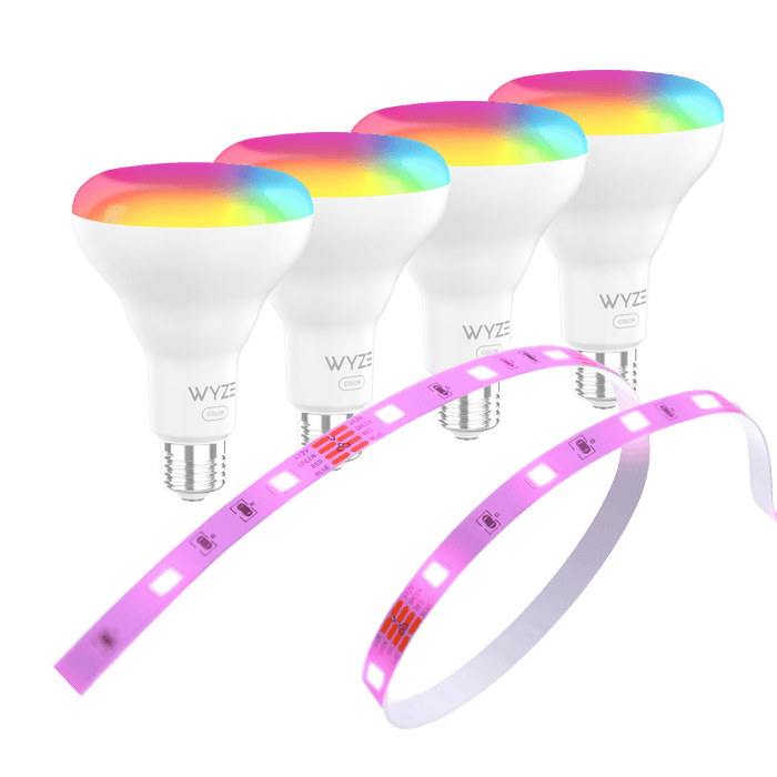 Wyze Light Party Bundle: bulbs with 16M colors, RGB, and tunable white, 32ft strip.