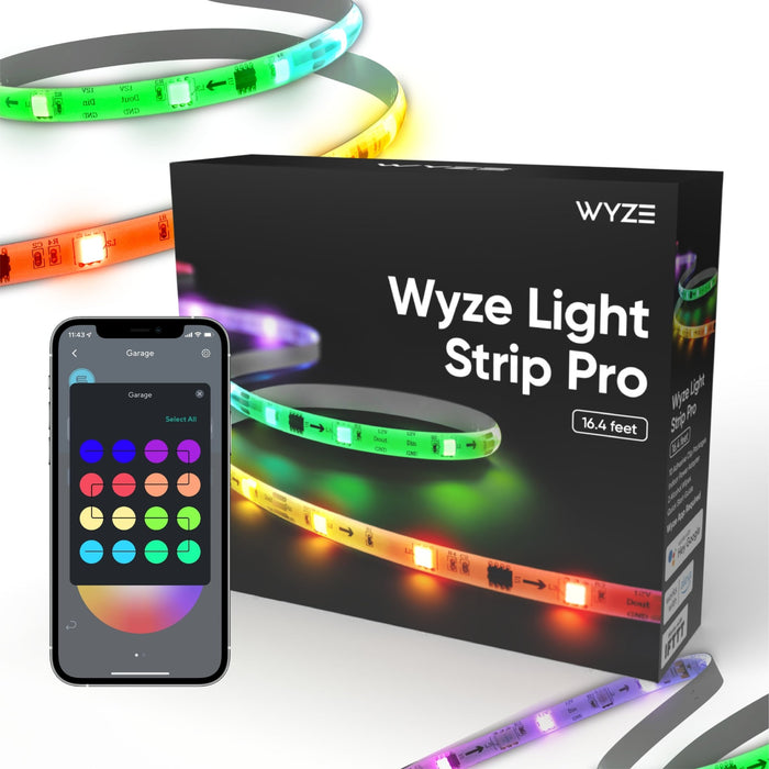 Wyze Light Strip Pro: Multi-color lighting control for customization.
