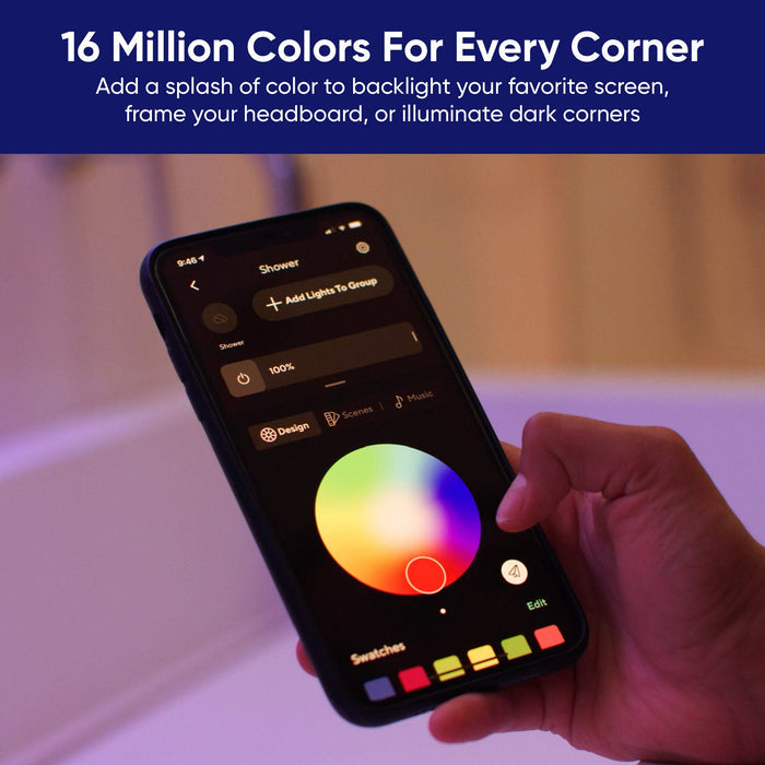 16 million colors for every corner.