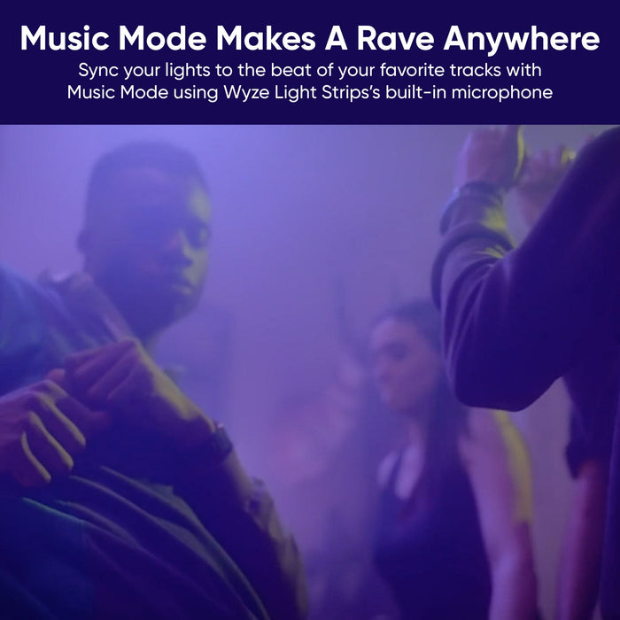 Wyze Light Strip Pro allows for multi-color segment control to customize your vibe.