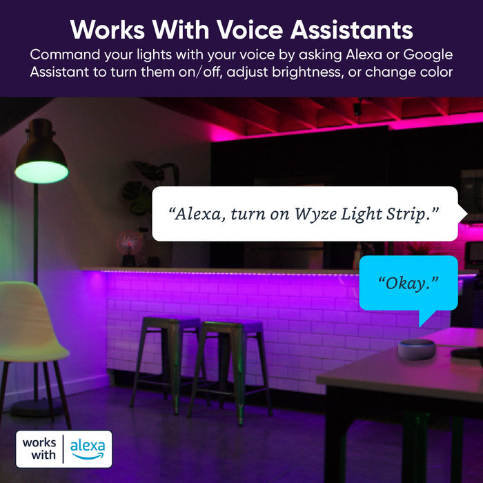 Wyze Light Strip Pro allows you to customize your vibe with multi-color segment control.