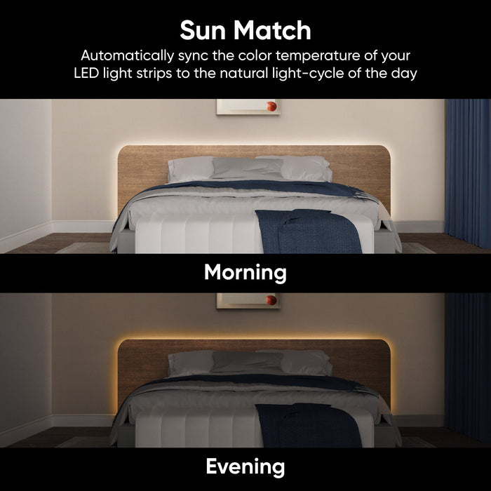 Wyze Light Strip - Automatically syncs the color temperature of your LED lights to the natural light.