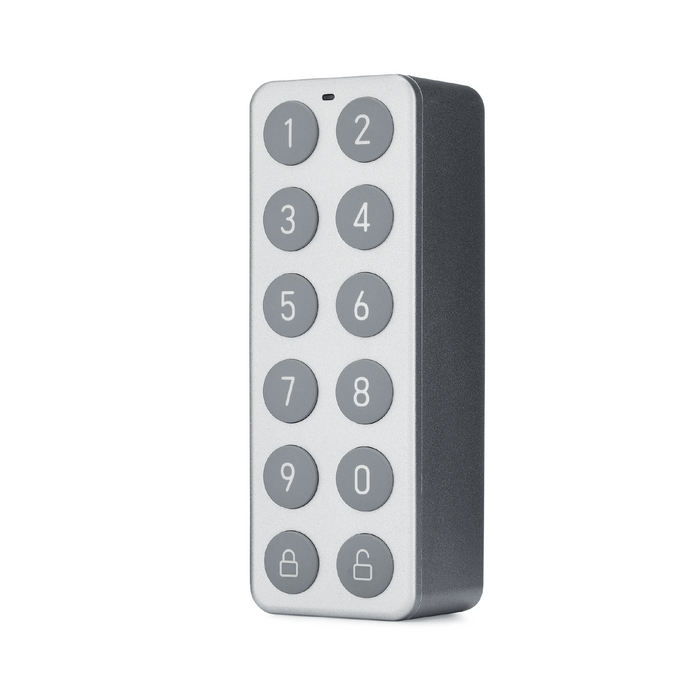 A keypad for a lock, allowing for unlocking without a phone or key.