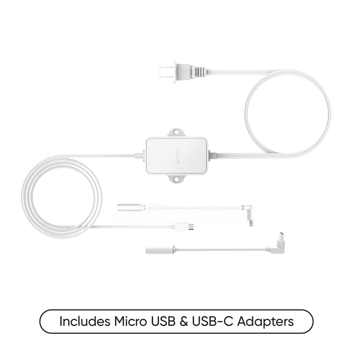 Wyze Outdoor Power Adapter with USB-C port.