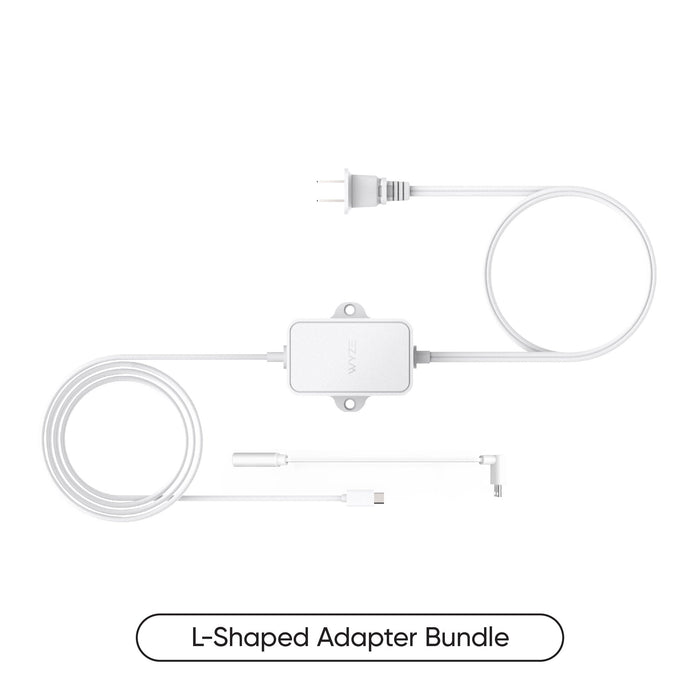 Wyze Outdoor Power Adapter Bundle - L-Shaped Adapters for Charging Devices - Weather-Resistant - 19.68 ft