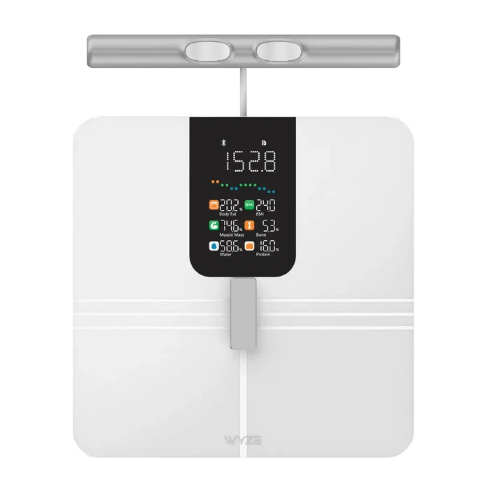 Wyze Scale BodyScan is a dual-frequency 8-electrode BIA scale that provides professional-grade measurements for a more.