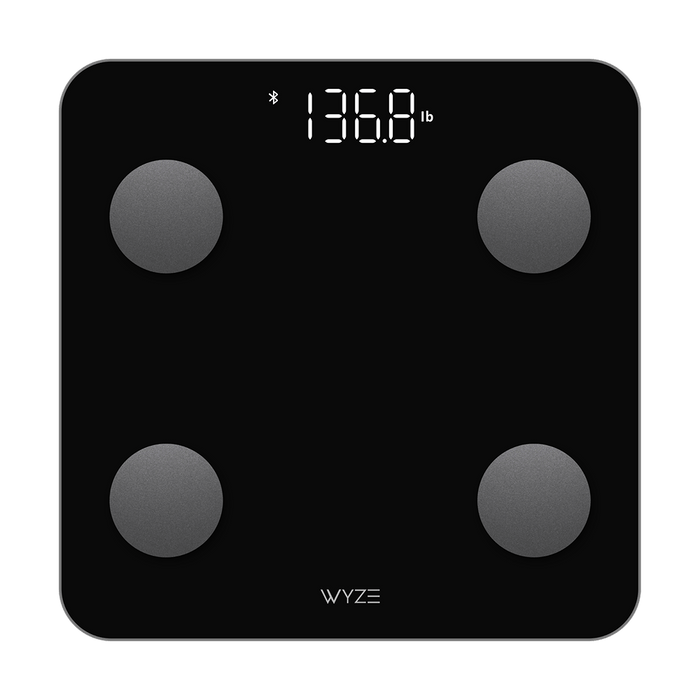 Wyze Scale S - A digital scale with a green background and the Wyze logo.