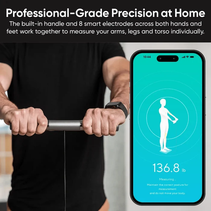 The Wyze Scale Ultra BodyScan is a professional-grade precision scale that measures 13 body composition metrics.