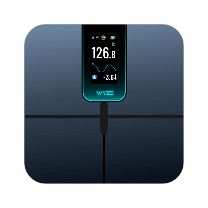 Wyze Scale Ultra measures 13 body composition metrics and displays your weight, BMI, and body fat percentage.