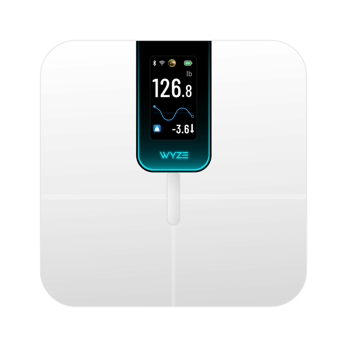 Wyze Scale Ultra measures 13 body composition metrics and displays your weight, BMI, and body fat percentage.
