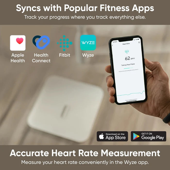 Wyze Scale X measures 13 body composition metrics and shares the scale with up to 8 users.