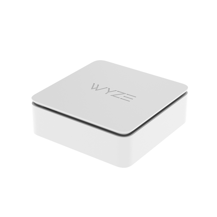 A white box with the word Wyze on it.