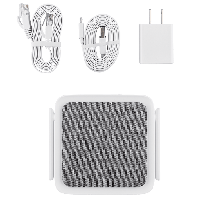 The Wyze Sense Hub is a device that connects and sends alerts for various monitoring components.
