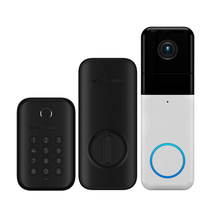 Wyze Video Doorbell Pro in black and white.
