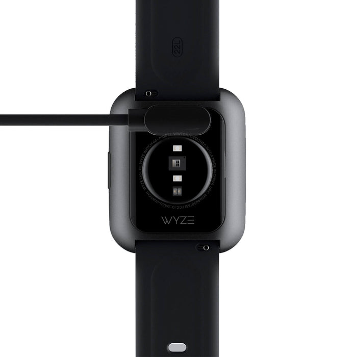 Wyze Watch 44mm smart watch with a black band and silver face.