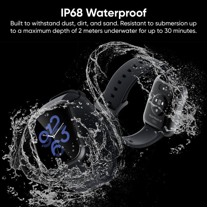 The Wyze Watch 47c is waterproof and can be worn in the water.