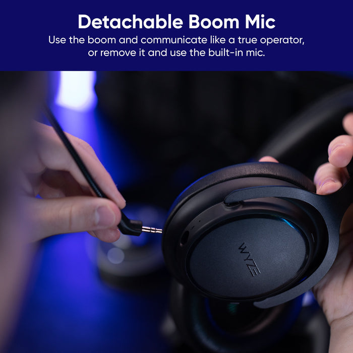 Use the Wyze Wireless Gaming Headset to enjoy low-latency wireless gaming with podium-worthy comfort.