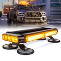 Xprite 14.5" Mini LED Strobe Light Bar Magnetic Mount For Trucks, Utility & Work Vehicles | Pursuit Series