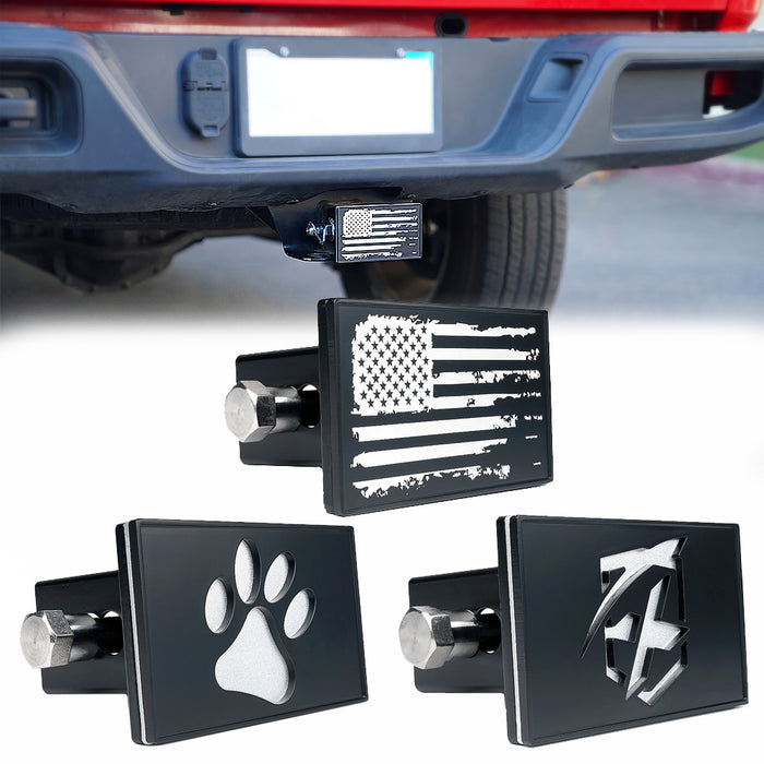 Xprite 2" Aluminum Trailer Hitch Cover Heavy Duty Tow Receiver Plug for Jeep Truck SUV