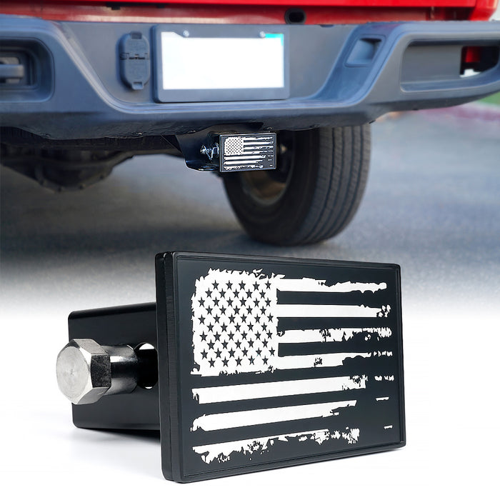Xprite 2" Aluminum Trailer Hitch Cover Heavy Duty Tow Receiver Plug for Jeep Truck SUV