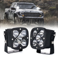 Xprite 4"  LED Light Pods – 50W Off Road Spot Lights Waterproof LED Pod Lights for Jeep Truck UTV ATV | X-Beam Series