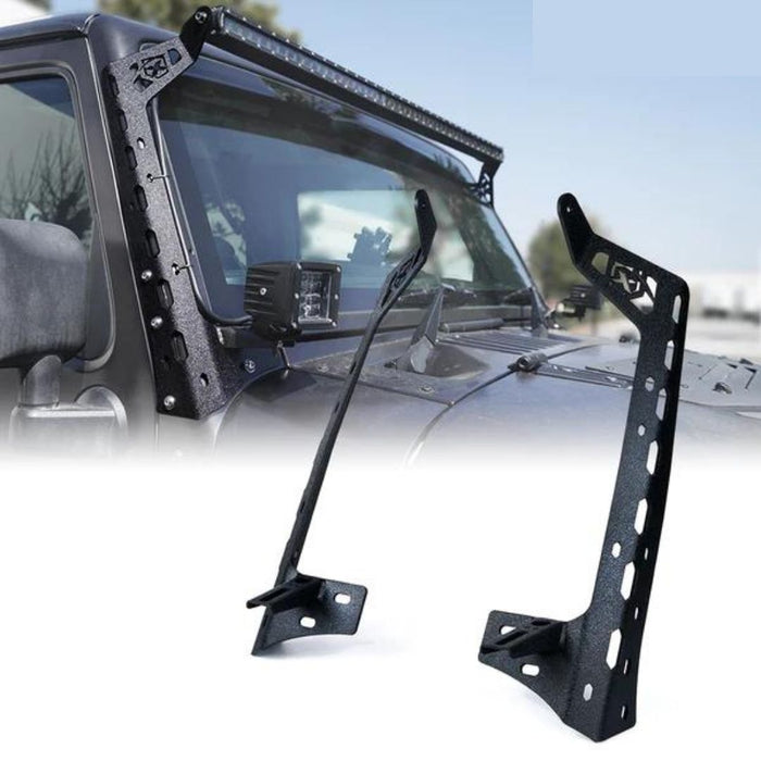 Xprite 50" Light Bar Mounting Brackets for Jeep Wrangler JK/JKU | Mamba Series