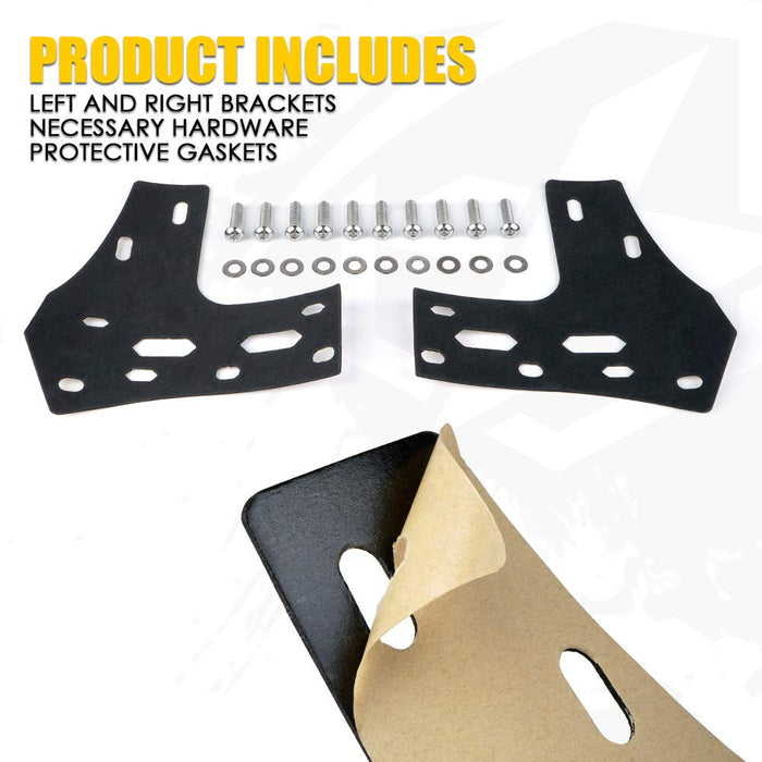 Xprite 50" Light Bar Mounting Brackets for Jeep Wrangler JK/JKU | Mamba Series