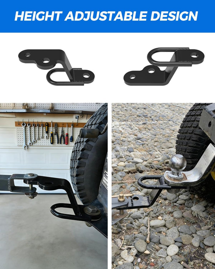 Xprite ATV/UTV 3-Way Hitch Adapter, Steel Hitch Mount with Bolt