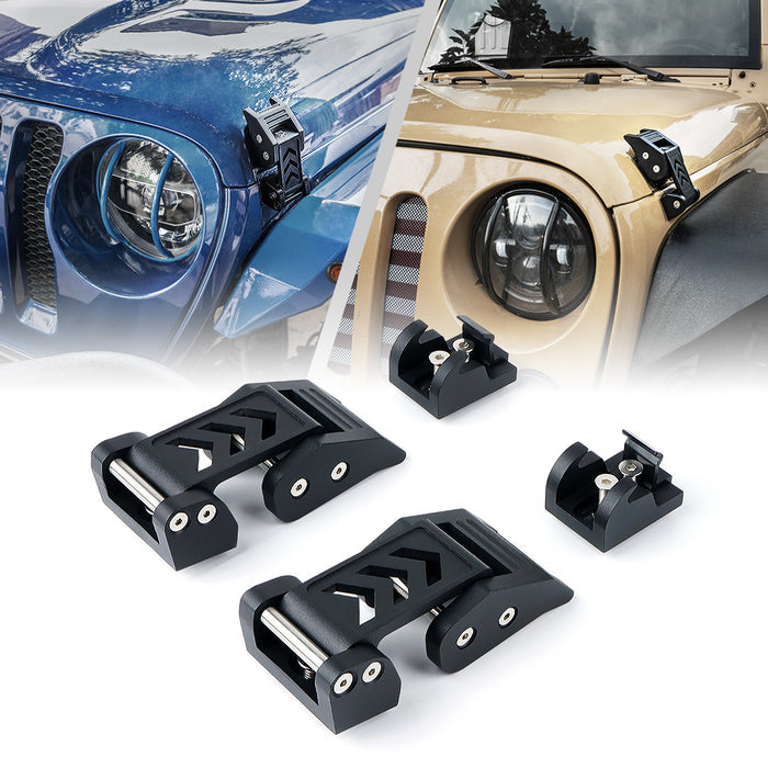 Black Aluminum Hood Latch