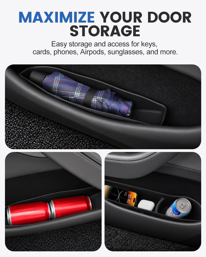 Xprite Door Side Storage Box for Tesla Model 3 Highland 2024 2025 2026