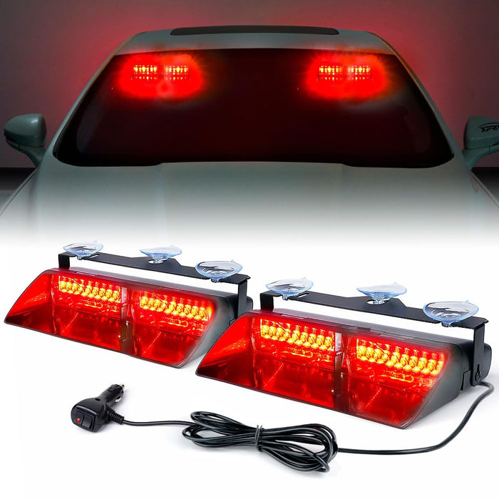 Xprite  Dual LED Windshield Strobe Lights Bar For Cars & Trucks | Unmarked Series