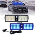 Xprite  Dual Windshield Sun Visor Strobe Lights – LED Emergency Warning Light Bar  | Agent Series