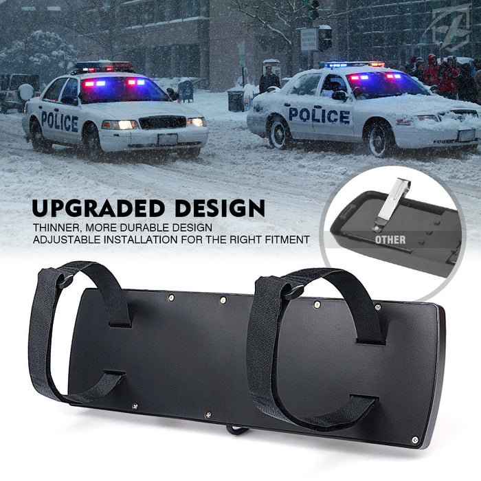 Xprite  Dual Windshield Sun Visor Strobe Lights – LED Emergency Warning Light Bar  | Agent Series