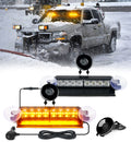 Xprite Emergency Dash Strobe Lights – Suction Cup LED Windshield Dash Warning Light Bar