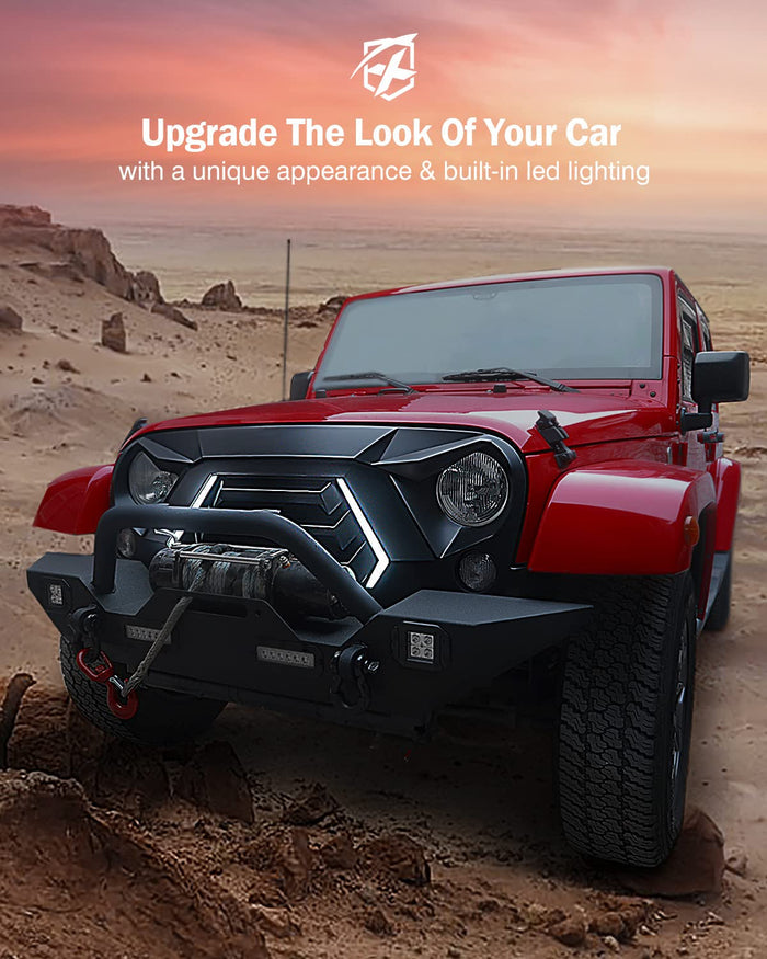 Jeep Wrangler JK JKU Front Grille Upgrade