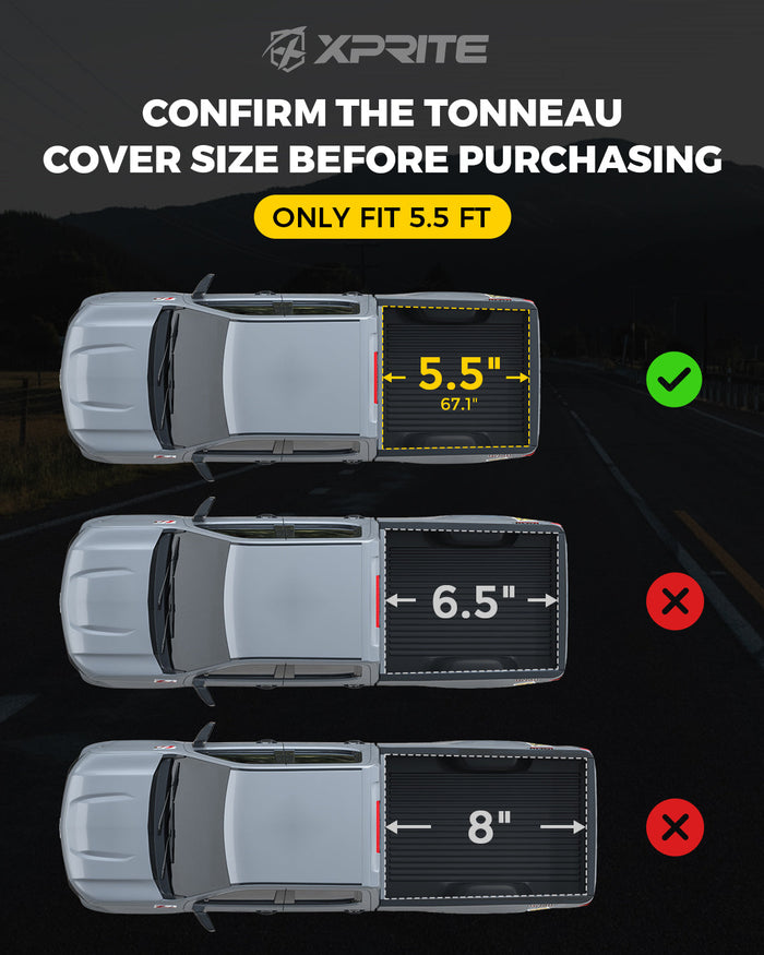 Xprite Tonneau Cover for Ford F150 2015-2026