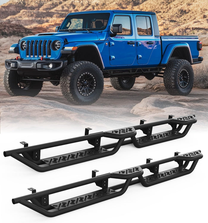 Xprite Jeep Running Boards Dual Steps for Gladiator JT 2020-2026