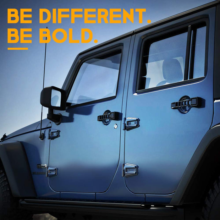 Xprite Jeep Wrangler JK Aluminum Door Handle – Rugged Black Exterior Handle Upgrade | Storm Series