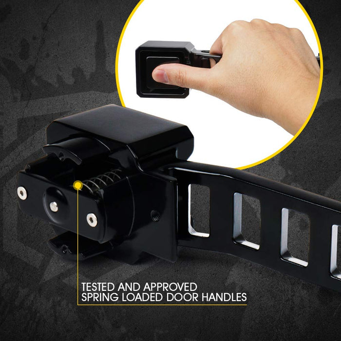 Xprite Jeep Wrangler JK Aluminum Door Handle – Rugged Black Exterior Handle Upgrade | Storm Series