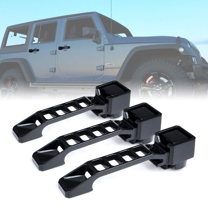 Xprite Jeep Wrangler JK Aluminum Door Handle – Rugged Black Exterior Handle Upgrade | Storm Series