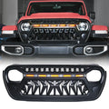 Xprite Jeep Wrangler JL & Gladiator JT Front Grille Amber LED Lights – Plug & Play