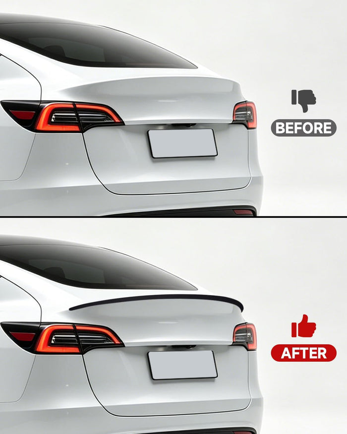 Xprite Matte Black ABS Rear Trunk Spoiler Compatible with Tesla Model Y 2020-2024