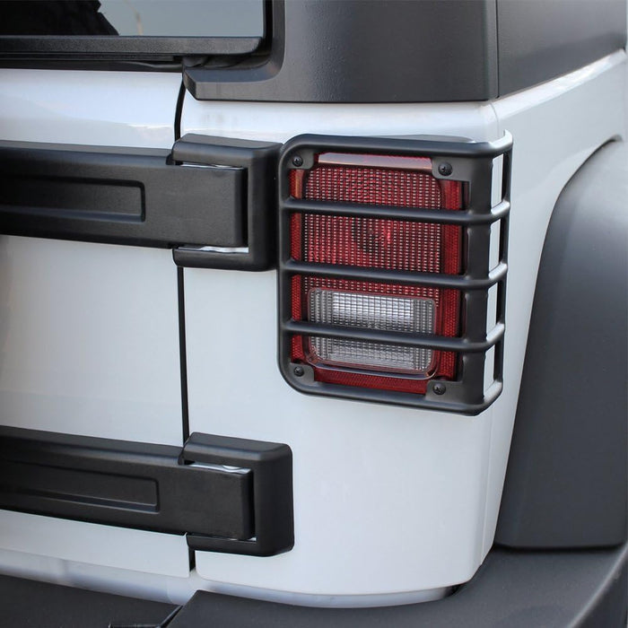 Xprite Matte Black Rear Tail Light Cover for 2007-2018 Jeep Wrangler JK JKU