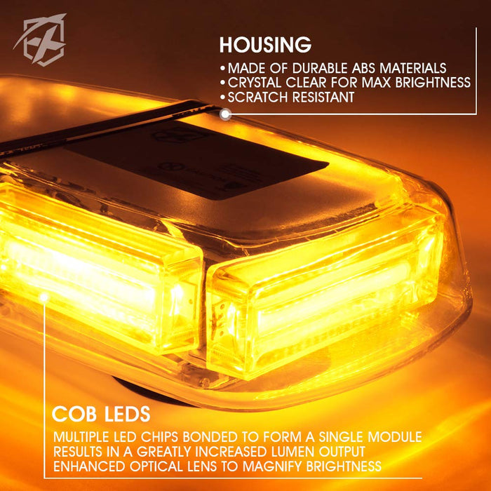 Xprite Mini LED Strobe Light Bar Tracker Series 60W Magnetic Emergency Light | Tracker Series