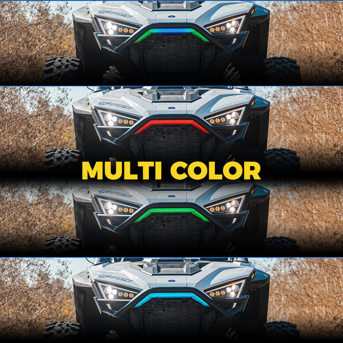 Xprite Polaris RZR PRO XP Grille LED Lights – Front Accent DRL & Amber Indicator Lights